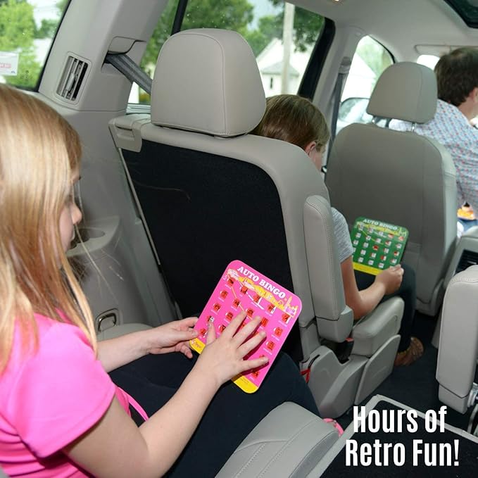 Regal Games Finger-Tip Shutter Bingo Cards with Sliding Windows - Auto Bingo Game Set - Assorted Travel Game for Adults & Kids - Reusable, No Chips & Daubers Needed - 4 Packs - Green