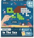 BINCA Dotties Dot Art Activity Kit, 750+ Stickers, Underwater Animals Mess-Free Activities, DIY Dot Sticker Art, Kids Travel Activities, Gifts for Boys & Girls Ages 4,5,6