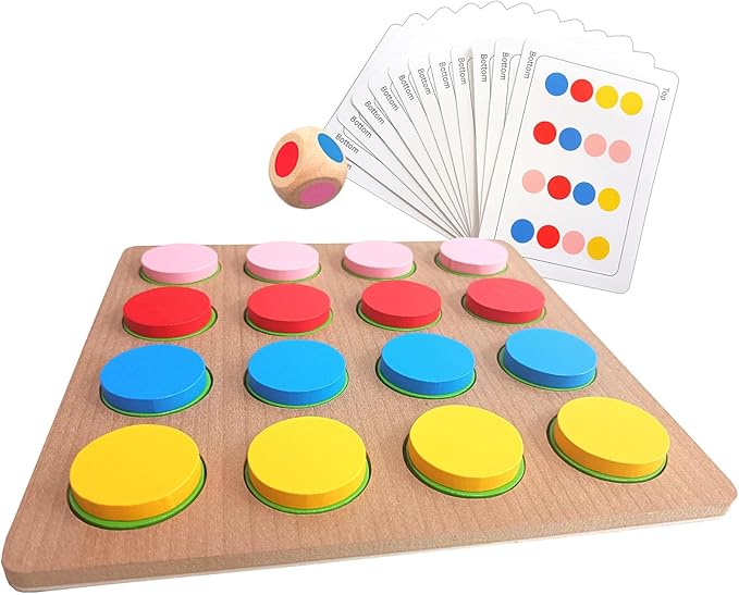 Dementia Activities & Games for Seniors,Colors Match-Up Puzzles Gifts & Wooden Alzheimers Products for Elderly Adults