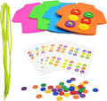 Clothes Lacing Cards for Seniors with Dementia & Alzheimer‘s - Fine Motor Skills Activity with Buttons & Zipper, Occupational Therapy Tools for Elderly to Practice Dressing Skills