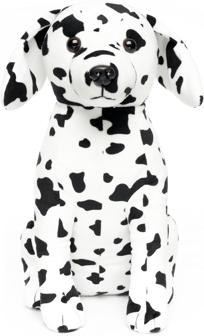 WEIGEDU Dalmatian Stuffed Animals, Stuffed Dalmatian, Stuffed Puppy Dog Plush Toys for Boy Girl Kids Birthday, 12 inches