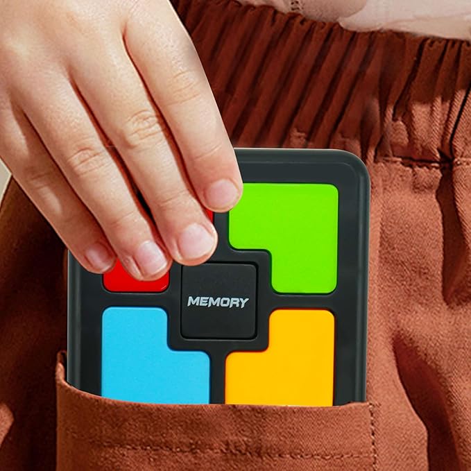 Gelabur Handheld Memory Games for Kids Ages 4-8, Light Up Electronic Toys, Car Travel Board Games for Kids,Birthday Gifts for 3-12 Year Old Boys