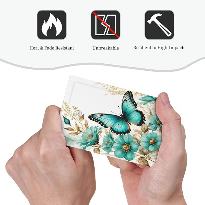 Decorative Light Switch Cover Plate Butterfly on Blue Daisy Flower Floral Golden Leaf 1 Gang No Device Single Blank Outlet Covers Wall Plate Cover Switchplate Electrical Face Plate