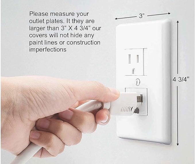 Safety Innovations Self-Closing Babyproof Outlet Covers - (For Center Screw Outlets Only) An Alternative To Wall Socket Plugs for Child Proofing, (12-Pack), (1-Screw), (White) White)