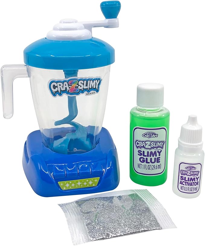 Craz-Slimy Crazy Blendz DIY Slime Making Mixer - Assorted Colors - Kids DIY Slime Craft Kit, Easter Basket Stuffer, 5" x 3.25" (Pack of 2)