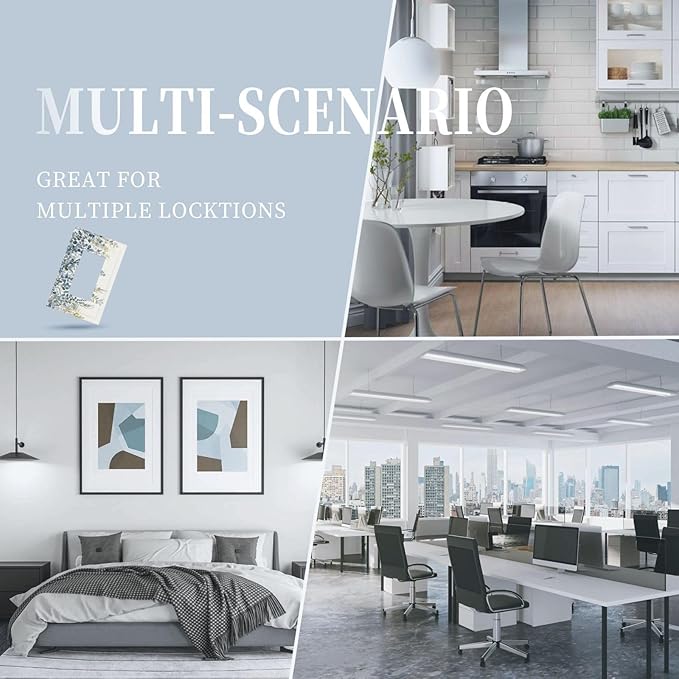 Decorative Light Switch Cover Plate with Green & Blue Watercolor Eucalyptus Botanical Foliage Design 1 Gang Rocker Outlet Covers Single Decora Gfci Device Wall Plate for Living Room