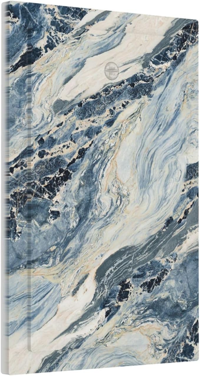 Light Switch Cover Plate Blue Grey Marbling Modern Abstract Design 1 Gang No Device Blank Electrical Wall Plates Faceplate Decorative Switch Plate for Bedroom living Room Decor