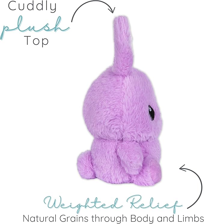 Boppsy Bunny Microwavable Easter Stuffed Animal, Weighted Heatable and Coolable Lavender Scented Plush for Kids and Adults, 1.5 lb, Warm Pals