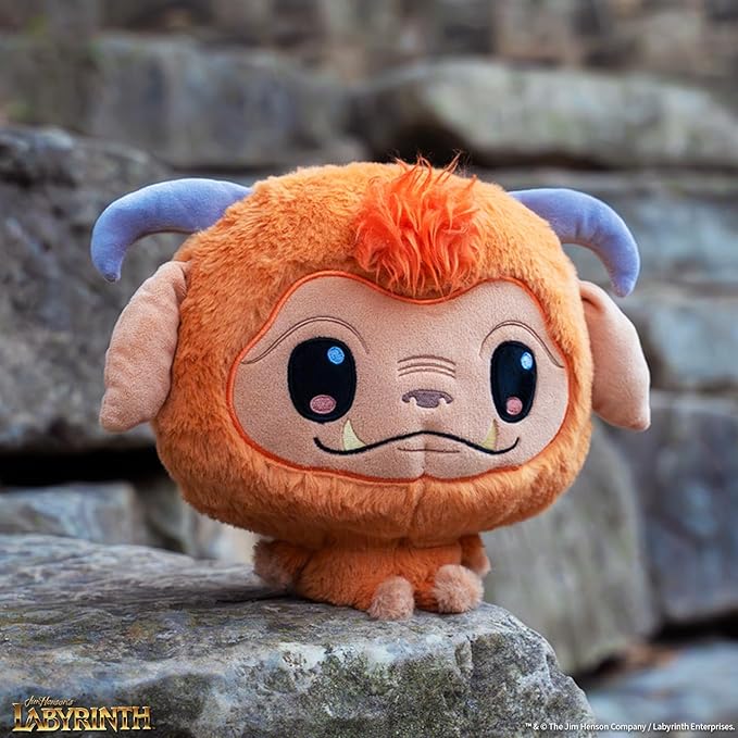 TeeTurtle Cloudheads Ludo Plush - 8-Inch Official Jim Henson's Labyrinth Stuffed Animal with Embroidered Details - Soft Cuddly Plush Toys for Kids, Teens, and Adults