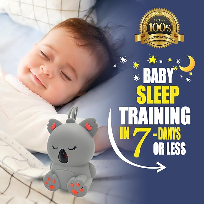 Baby Sleep Sound Machine & Bluetooth Speaker | Portable White Noise Sound Machine with 3 Timers for Nursery, Travel | Non-Looping Soothing Sounds Sleeping Music for Infants, Toddlers & Kids