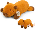 Weighted Capybara Plush - 10” 0.8lbs Soft Capybara Weighted Stuffed Animal, Cute Huggable Weighted Plushie Toy for Girls, Boys & Kids, Kawaii Birthday Gifts