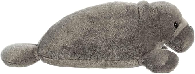 Aurora® Adorable Flopsie™ Manny Manatee™ Stuffed Animal - Used to Create Imaginative Play Adventures - Perfect for Birthdays, Kids and Adults, All Ages - Gray 14 Inches