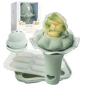 Moonkie Baby Fruit Feeder with Freezer Tray, BPA Free Silicone Food Feeder for Infant Self Feeding, Breastmilk Popsicle Molds, Mesh Feeder with Two Pouches, Baby Shower Gifts 4 Months+, 1 Pack