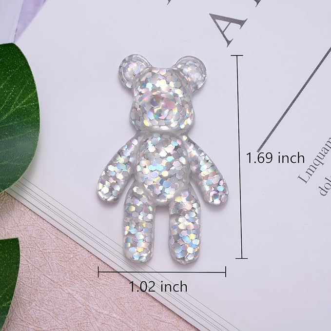 Aesnefe Pocket Bear Hug Anxiety Relief, Mental Health Positivity, Autism Fidget, Stress Relief for Her, Comforting Back to School Gift - White