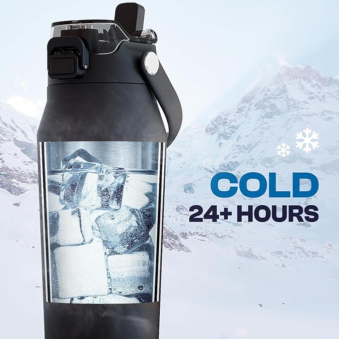 Frost Buddy 24oz Insulated Water Bottle with Straw & Chug Lid | Leak-Proof Stainless Steel | 24-Hours Cold | Sweat-Proof, Cup Holder Friendly | Ideal for Gym, Travel, Sports & Everyday Hydration