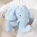 Soft Weighted Elephant Stuffed Animal 20.5" 2Lbs, Sturdy and Fluffy Blue Elephant Plush Toy for Kids Adults, Cute Plushy Hugging Toy for Kids (20.5"x7.9"x5.9")
