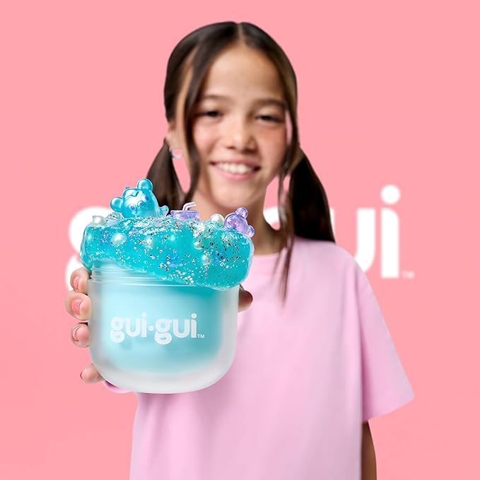 GUI GUI Slime Kit for Kids - Scented Shimmer Deluxe Duo Pack, Iridescent Slime for Kids, 5 Step DIY Process to Customize Your Ultimate Glow-Up, Resealable and Reusable Container, ASMR Experience