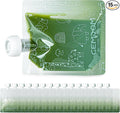 15 Pack Reusable Baby Food Pouches for Toddlers, 7oz/200ml Refillable Squeeze Pouch for Applesauce Yogurt Homemade Organic Puree Juice Snack for Baby Kids Students, BPA Free, Animal Print