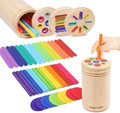 YHHYTOY Montessori Toys for 2 3 4 Years Old, 3 in 1 Educational Sensory Color Sorting Toys for Toddlers 1-3, Fine Motor Skills Preschool Learning Activities, 2 3 4 Year Old Girls Boys Birthday Gifts