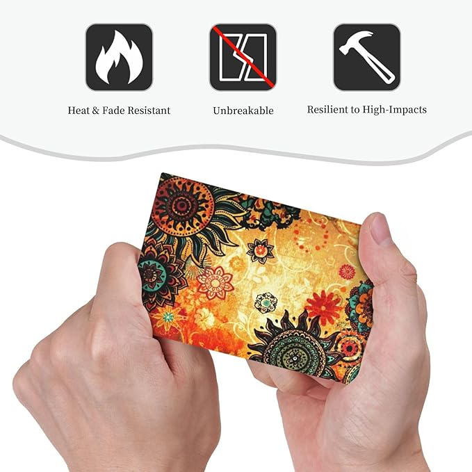 Red Orange Boho Bohemian Flower Floral 1-Gang No Device Blank Wall Plate Unused Electrical Device Receptacle Outlet Covers Decorative Light Switch Cover Switchplate