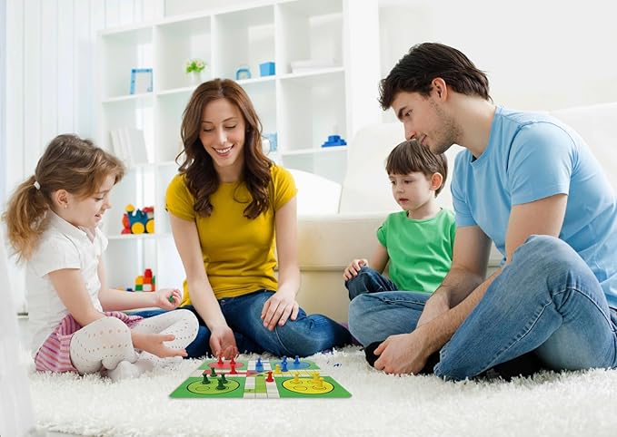 Merchant Ambassador: Classic Games, 100 Games, Enjoy 100 Different Games, Includes 5 Double-Sided Playing Boards, Fun for Children and Adults, For Ages 3 and up