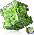 1 Sets Large Labyrinth 3D Maze Cube Puzzle Maze Game Gravity 3D Puzzle Cube Brain Teaser Ball Games for Kids Education Sensory Toys Gift for Adults (Classical,Dark Green)