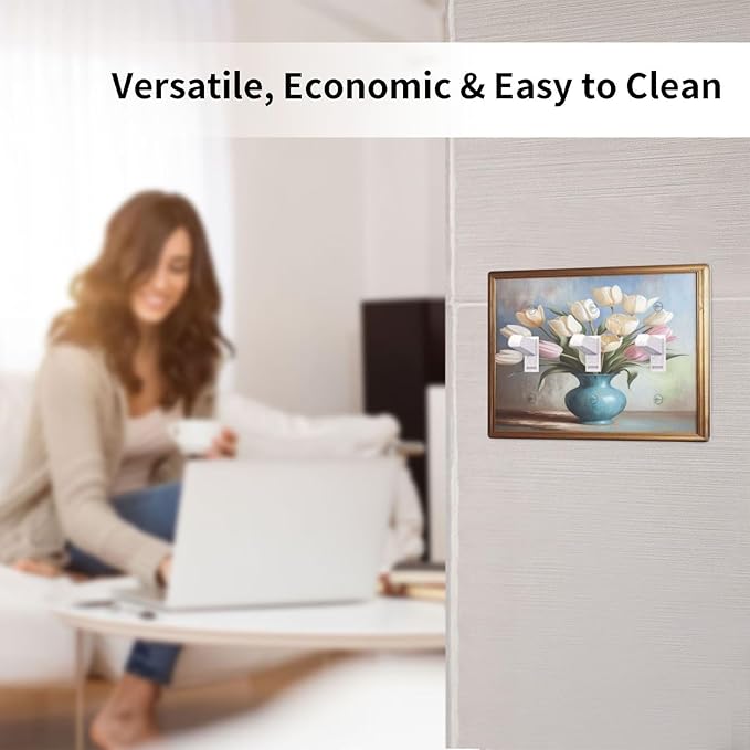 Decorative Art Light Switch Covers Tulips In Vase Walk 3 Gang Triple Toggle Wall Plate Decorative Switch plate Electrical Faceplate for Home Decor