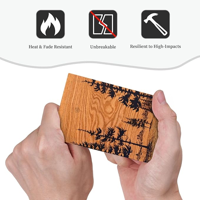 Pine Forest Natural Scenery Silhouette Wood Grain Light Switch Cover Plate 1 Gang No Device Blank Electrical Wall Plates Faceplate Decorative Switch Plate Covers for Farmhouse Home Decor