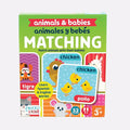Chuckle & Roar Animals & Babies Matching Memory Game for Kids Ages 3+ – Bilingual Parent & Baby Animal Card Game, Preschool Learning & Concentration Fun