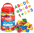 JoyCat 104 Pieces Magnetic Letters Numbers Alphabet Fridge Magnets ABC 123 Preschool Educational Learning Plastic Colorful Toy Set Uppercase Lowercase Math Symbols for Toddlers Kids 3+