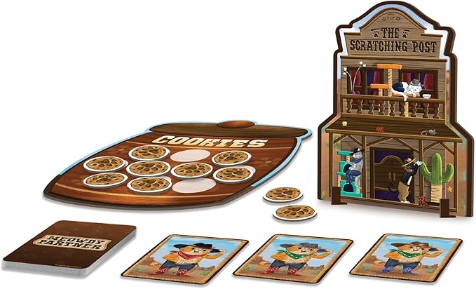 Peaceable Kingdom Meowdy Partner Cooperative Matching Game, Preschool Memory and Observation Game for Kids Ages 3–5, Team Based Gameplay with Cards, Tokens, and Cookie Barrel Board