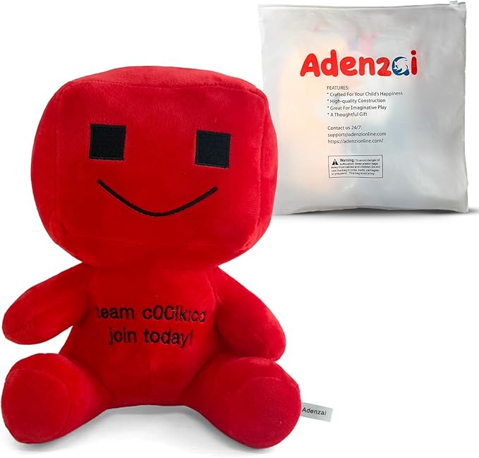 Forsaken Cool Kid Red Plush Toy – Soft Red Character Plush Stuffed Animal, Cute Forsaken Game Collectible Plushie Gift for Kids and Gamers