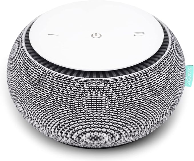 SNOOZ Smart White Noise Machine - Real Fan Inside for Non-Looping Sound, Portable Sleep Aid for Adults, Dogs, Travel, Home, Bedroom, Sleeping, Office Privacy, Therapy, & Baby Registry Essential- Cloud