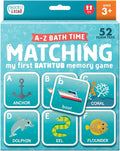 Chuckle & Roar Bath Matching Memory Game for Kids Ages 3+ – Water-Safe Foam Alphabet Matching Game for Toddlers, Bathtub & Pool Learning Fun