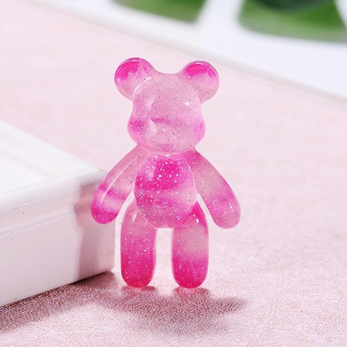 Aesnefe Pocket Worry Bear Hug, Anxiety Relief Keepsake, Mental Health Encouragement Gift, Emotional Support Token, Stress Comfort Gift for Teens & Adults, Galaxy Pink