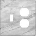 Outlet Covers Gray Marble Pattern 1 Toggle 1 Duplex Switch Plate Covers Electrical Light Switch Cover Plate Decorative Wall Plate Socket Cover for Home Farmhouse Decor