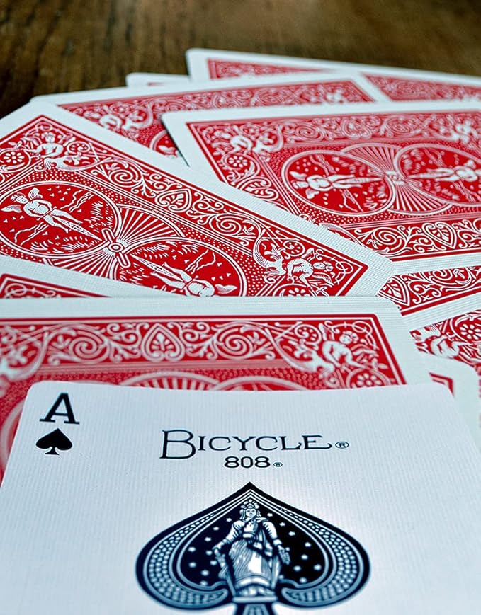 Bicycle Rider Back Standard Index Playing Cards, 12 Pack Bulk Set, Classic Poker Size Decks of Cards for Poker, Blackjack, Rummy, and Family Card Games, Red & Blue Backs