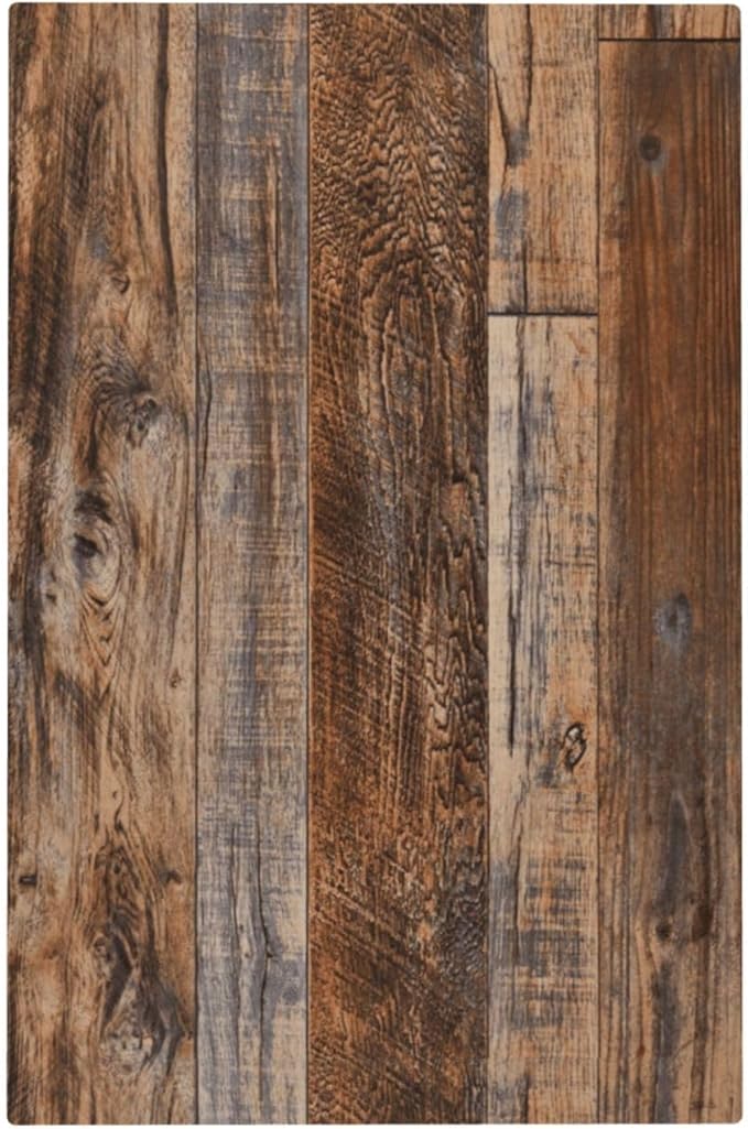 Vintage Board Rustic Brown Wood Texture Light Switch Cover Plate 1 Gang No Device Blank Electrical Wall Plates Faceplate Decorative Switch Plate Covers for Farmhouse Home Decor