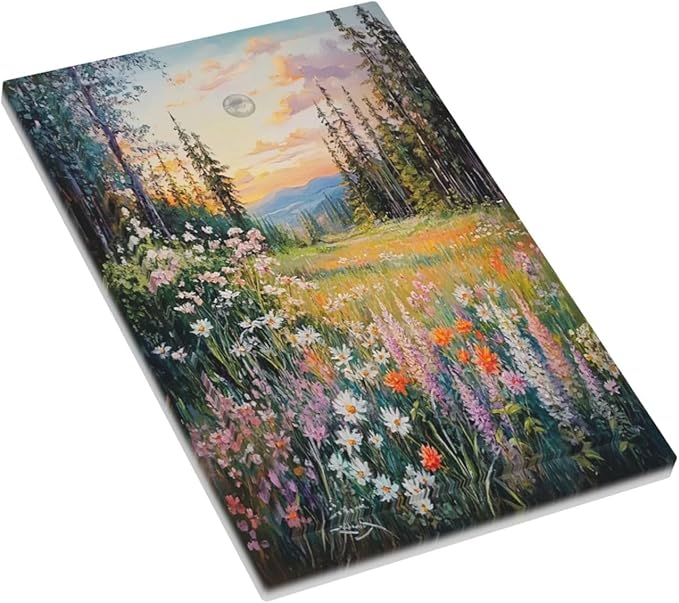 Light Switch Cover Plate Floral Landscape Rustic Nature Wildflower 1 Gang No Device Blank Electrical Wall Plates Faceplate Decorative Switch Plate For Bed Room Living Room Decor