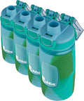 Bubba Flo Kids Water Bottle with Silicone Sleeve, 16oz | Rock Candy and Kiwi | Pack of 4