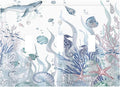 Ocean Themed Coral Seahorse Seashell Starfish Beach Decorative Switch Plates 3 Gang Wall Plate Triple Toggle Light Switch Cover Faceplate Electrical Wall Panels for Bathroom Home Decor