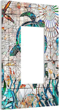 Nautical Green/Blue Sea Ocean Turtle Beach 1-Gang Decorator Rocker Outlet Light Switch Cover Summer Hawaiian Marine Starfish Decorative Single Device GFCI Receptacle Switch Wall Plate Dimmer Mid Size