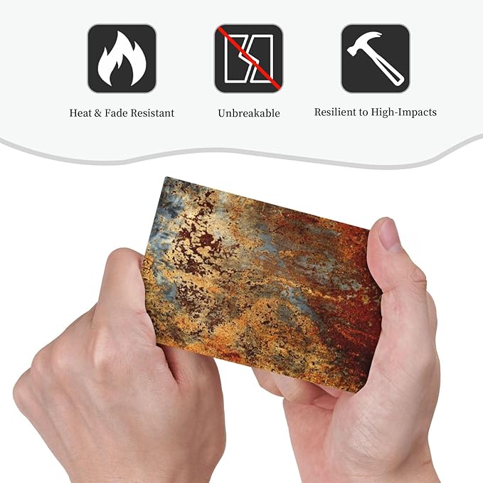 Shabby Old Aged Rust Rusty 1-Gang Blank Wallplate Jumbo Size Red Print Outlet Light Switch Cover Decorative Switch Face Plate Cover