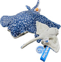 Make My Day Wild Stuffed Animals Soft Plush Collection Animal Gifts for Children Simulation Manta Ray Plush Toy Stingray Sea Creature Stuffed Animals Spot Blue Manta Ray 16"+8'' 2Pack