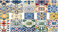 Light Switch Covers Moroccan Traditional Mexican Talavera Til Quad Toggle Electrical Faceplate 4 Gang Wall Plate Decorative Switch Plates for Kitchen Home Decor