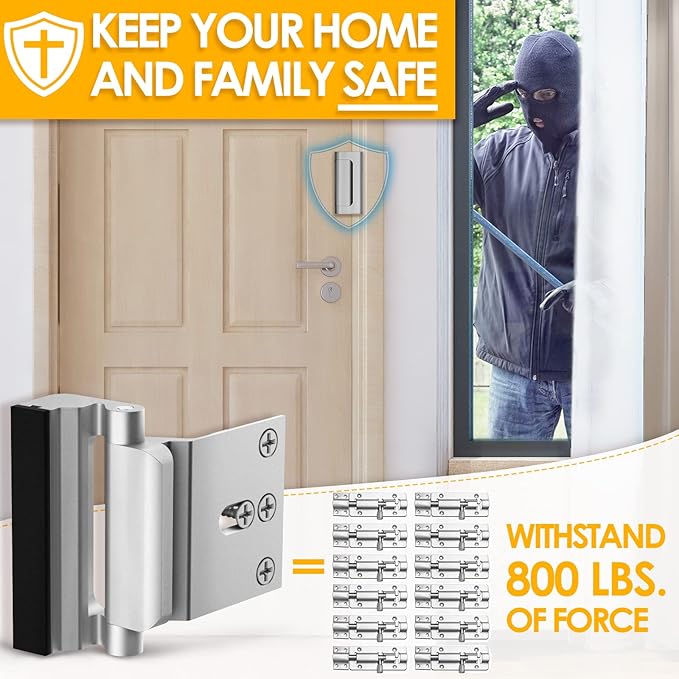 Home Security Door Lock Door Reinforcement Lock Door Locks for Kids Safety Flip Door Lock Latch Childproof Night Lock Door Security Front Door Child Safety Lock