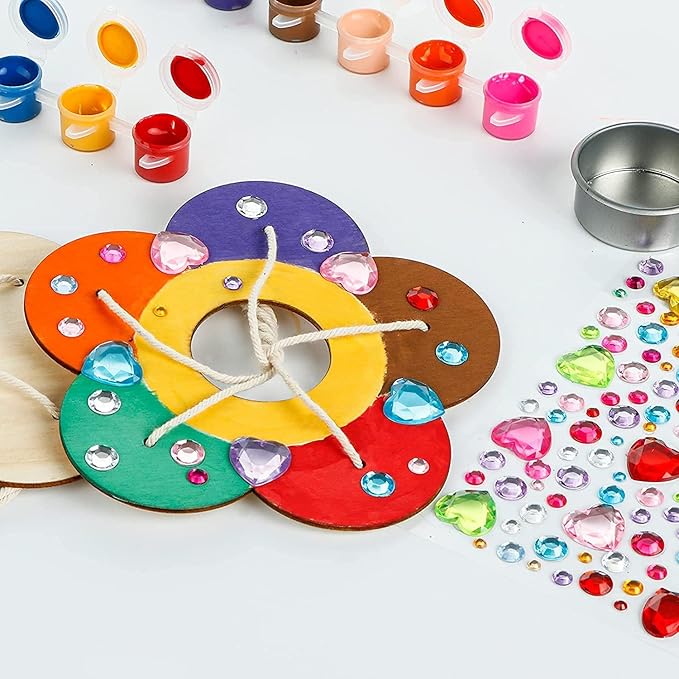Gooidea Kids Arts and Crafts Bird Feeders for Outside, 2-Pack DIY Wooden Paint Kits Spring Outdoor Toys Holiday Crafts for Boys & Girls Age 3-5 4-8 8-12