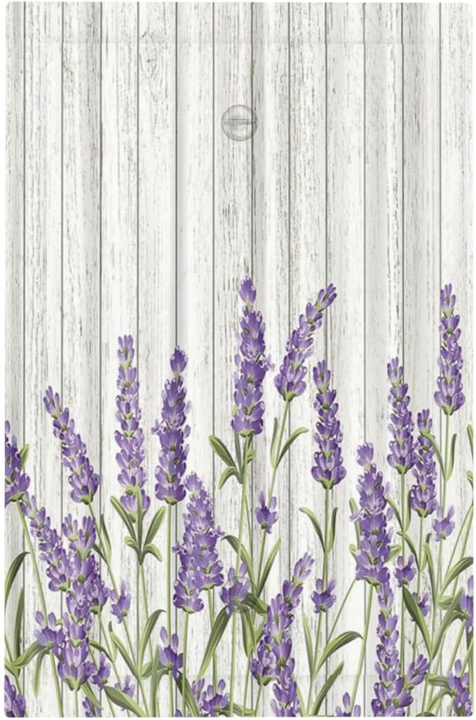 Rustic Wooden Plank Lavender No Device Blank Wall Plate 1 Gang Light Switch Cover Electrical Switchplate Faceplate Decorative Outlet Covers for Bedroom Bathroom Kitchen Decor