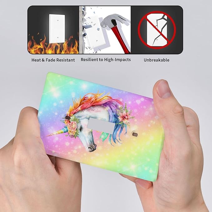 Unicorn Cute Light Switch Cover Plates Decorative Single Toggle Wall Plate, 1 Gang Lightswitch Cover