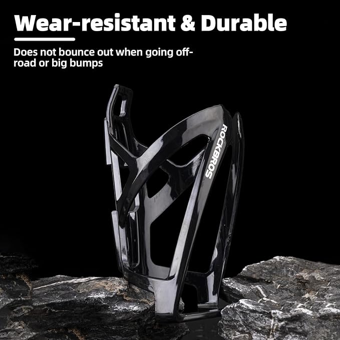 ROCKBROS Bike Water Bottle Holder Ultra-Light Bicycle Bottle Cages with Screws Tool, Universal Bike Cup Holder for Road MTB Mountain Bikes Cycling Accessories（2 Pack）